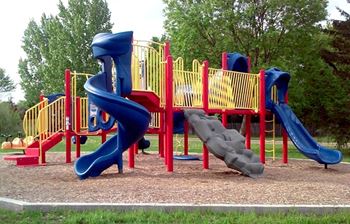 Large Playground With Jungle Gym & Slide